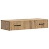 vidaXL Table d'appoint murale Ch&ecirc;ne artisanal 87,5 x 34,5 x 17 cm