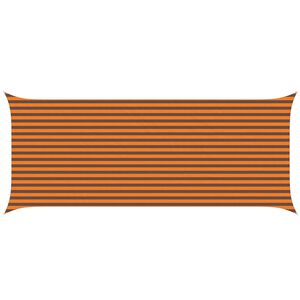 vidaXL Voile d'ombre Orange et marron 6 x 2,5 m 100 % polyester Oxford