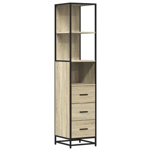 vidaXL Armoire de salle de bain ch&ecirc;ne sonoma 35x37,5x166 cm