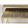 HSM Collection Ensemble de tables basses 2 pcs Carr&eacute; Dor&eacute;