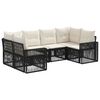 vidaXL Ensemble de canap&eacute; de jardin 6 pc 6-Nombre de places
