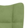 vidaXL Chaise &agrave; bascule Vert clair Velours