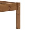 vidaXL Cadre de lit sans matelas marron miel pin massif 100x200 cm