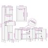 vidaXL Ensemble de mobilier de salle de bain avec tiroir 4 pcs Noyer
