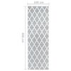 vidaXL Tapis BCF Gris et blanc 100x400 cm