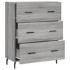 vidaXL Buffet sonoma gris 69,5x34x90 cm bois d'ing&eacute;nierie