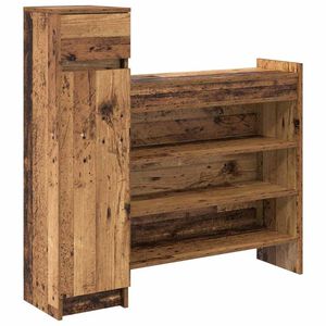 vidaXL Cabinet &agrave; chaussures 100,5 x 28 x 100 cm Bois d'ing&eacute;nierie