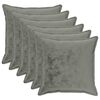vidaXL Housse de coussin 6 pcs HOUTEN Gris fonc&eacute; 70 x 70 cm Flanelle