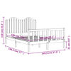 vidaXL Cadre de lit sans matelas 140x190 cm bois de pin massif