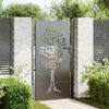 vidaXL Porte de Jardin Noir 100 x 175 cm Acier peint par poudre