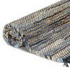 vidaXL Tapis Chindi tiss&eacute; &agrave; la main Denim Jute 80 x 160 cm Multicolore