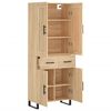 vidaXL Buffet haut Ch&ecirc;ne sonoma 69,5x34x180 cm Bois d'ing&eacute;nierie