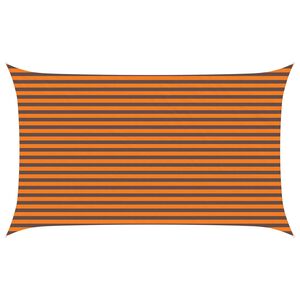 vidaXL Voile d'ombre Orange et marron 5 x 3 m 100 % polyester Oxford