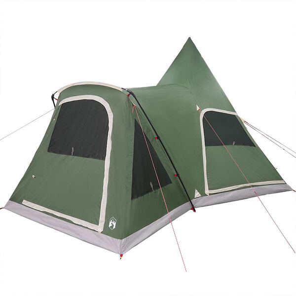 vidaXL Tente tipi avec toit avec stockage Vert 545 x 450 x 295 cm