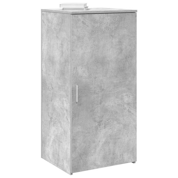 vidaXL Armoire de rangement gris b&eacute;ton 50x45x103,5cm bois d'ing&eacute;nierie
