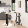 vidaXL Pieds de table de bar Noir 2 pi&egrave;ces 60 x (100-101) cm Acier