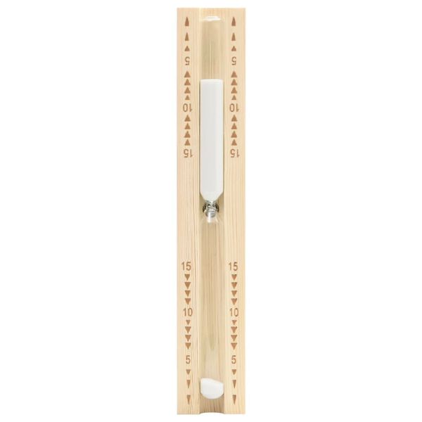 vidaXL Minuterie &agrave; sable pour sauna 15 minutes Bois massif de pin