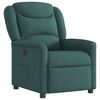 vidaXL Fauteuil inclinable &eacute;lectrique Vert fonc&eacute; Tissu