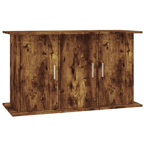 vidaXL Support pour aquarium ch&ecirc;ne fum&eacute; 101x41x58 cm bois d'ing&eacute;nierie