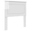 vidaXL T&ecirc;te de lit Blanc Brillant 100 cm Bois d&rsquo;ing&eacute;nierie