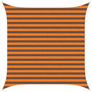 vidaXL Voile d'ombre Orange et marron 2,5 x 2,5 m