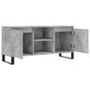 vidaXL Meuble TV gris béton 104x35x50 cm bois d'ingénierie