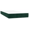 vidaXL Sommier &agrave; lattes de lit avec matelas Vert fonc&eacute; 90x190 cm