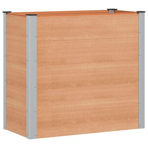 vidaXL Jardini&egrave;re sur&eacute;lev&eacute;e Marron 100 x 50 x 91 cm WPC et Aluminium