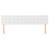 vidaXL T&ecirc;tes de lit 2 pcs Blanc 90x5x78/88 cm Similicuir