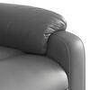 vidaXL Fauteuil inclinable &eacute;lectrique Gris Similicuir