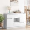 vidaXL Buffet avec tiroir Blanc 100 x 30 x 65,6 Bois d'ingénierie