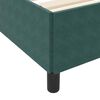 vidaXL Cadre de lit avec matelas Vert fonc&eacute; 120 x 200 cm tissu
