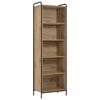vidaXL Biblioth&egrave;que 55,5 x 33 x 174 cm Bois d'ing&eacute;nierie