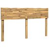 vidaXL T&ecirc;te de lit en bois brut ROSTOCK Blanc 160 cm