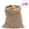 vidaXL Sacs en jute 30 pcs 60x105 cm 100 % jute 220 g/m&sup2;