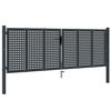 vidaXL Portail de jardin Anthracite 300x100 cm Acier