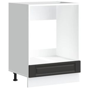 vidaXL Armoire &agrave; four Porto noir bois d'ing&eacute;nierie