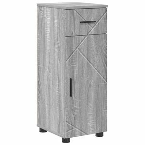 vidaXL Cabinet de salle de bain Gris Sonoma 30 x 35 x 80 cm