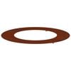 vidaXL adapt&eacute; pour anneau d'arbre plat Marron &Oslash;50 / 80 cm Acier patin&eacute;