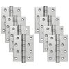 vidaXL Charni&egrave;re 8 pc 100 x 78 x 13 mm Argent&eacute; Acier