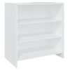 vidaXL Buffets 2 pcs Blanc Bois d'ing&eacute;nierie