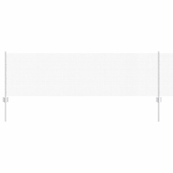 vidaXL Cl&ocirc;ture avec poteau Argent&eacute; 0,6 x 10 m Acier