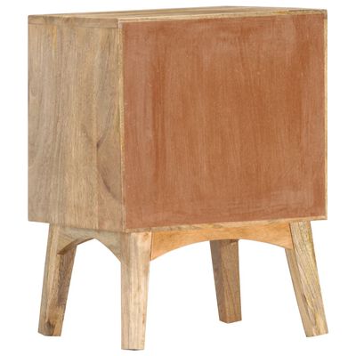 vidaXL Table de chevet 40x35x55 cm Bois de manguier solide