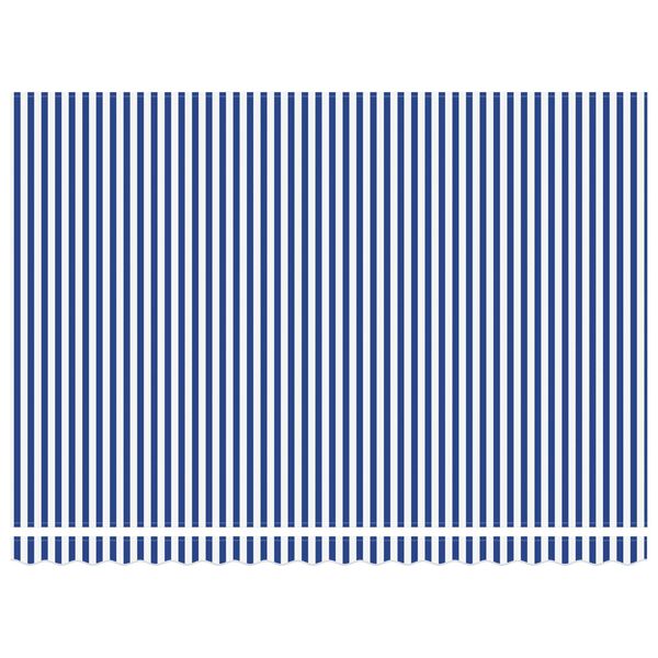 vidaXL Auvent R&eacute;tractable Bleu et Blanc 450 &times; 300 cm