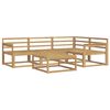 vidaXL Ensemble de canap&eacute;s d'ext&eacute;rieur 5 pc Blanc Bois d'Acacia Massif