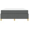 vidaXL Cadre de lit avec matelas Gris fonc&eacute; 160 x 200 cm tissu