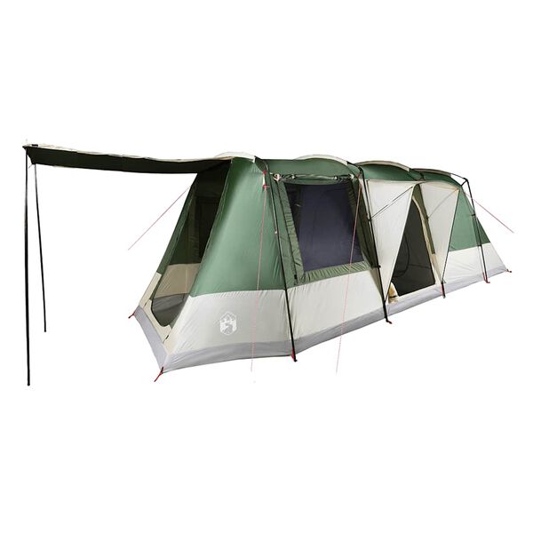 vidaXL Tente de camping tunnel 4 personnes vert imperm&eacute;able