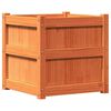 vidaXL Jardinière cire marron 50x50x50 cm bois de pin massif
