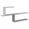 vidaXL &Eacute;tag&egrave;re Murale Sonoma gris 122 x 18 x 60 cm Bois d'ing&eacute;nierie