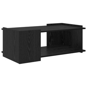 vidaXL Table basse Ch&ecirc;ne noir 90 x 50 x 33 cm Bois d'ing&eacute;nierie